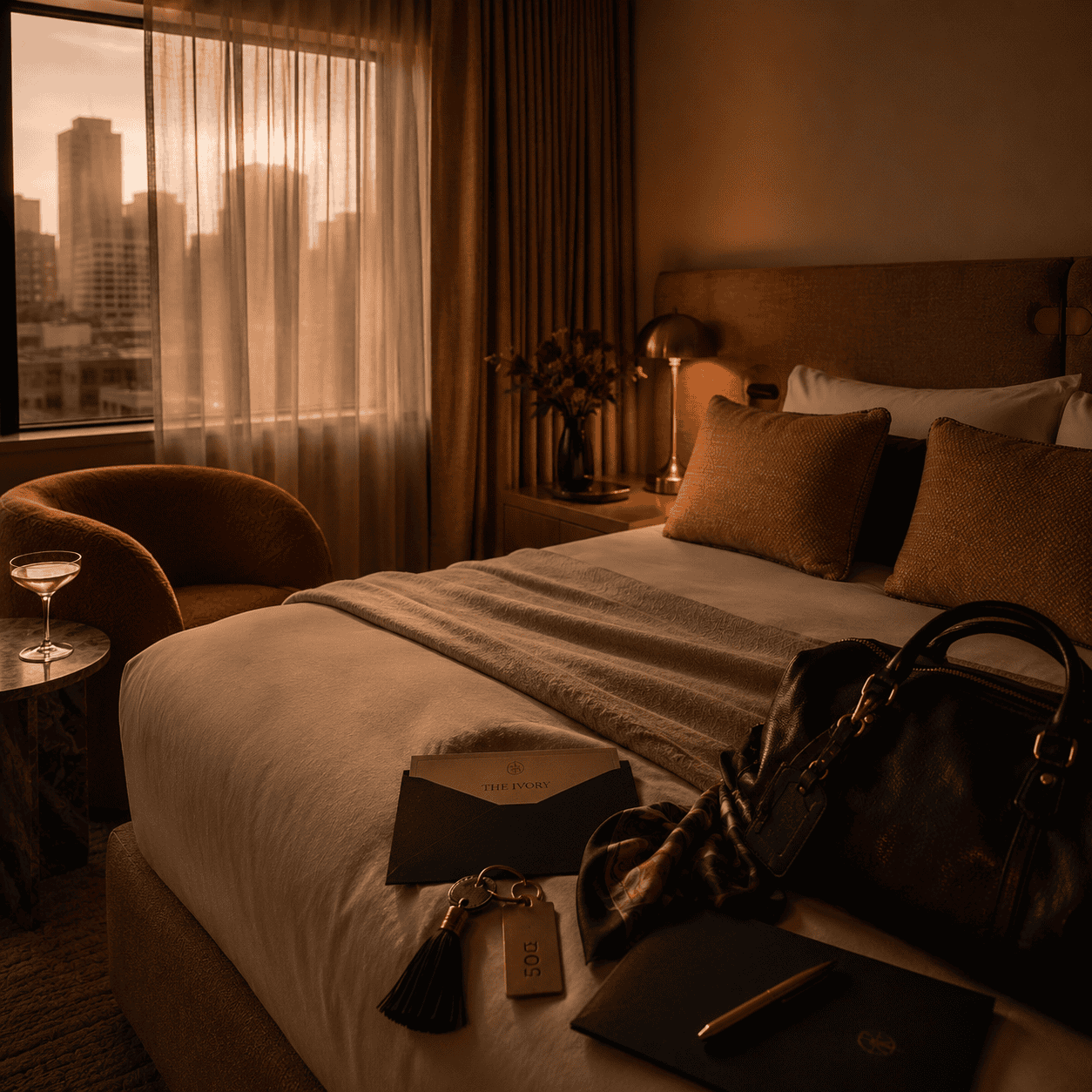 Bed in room